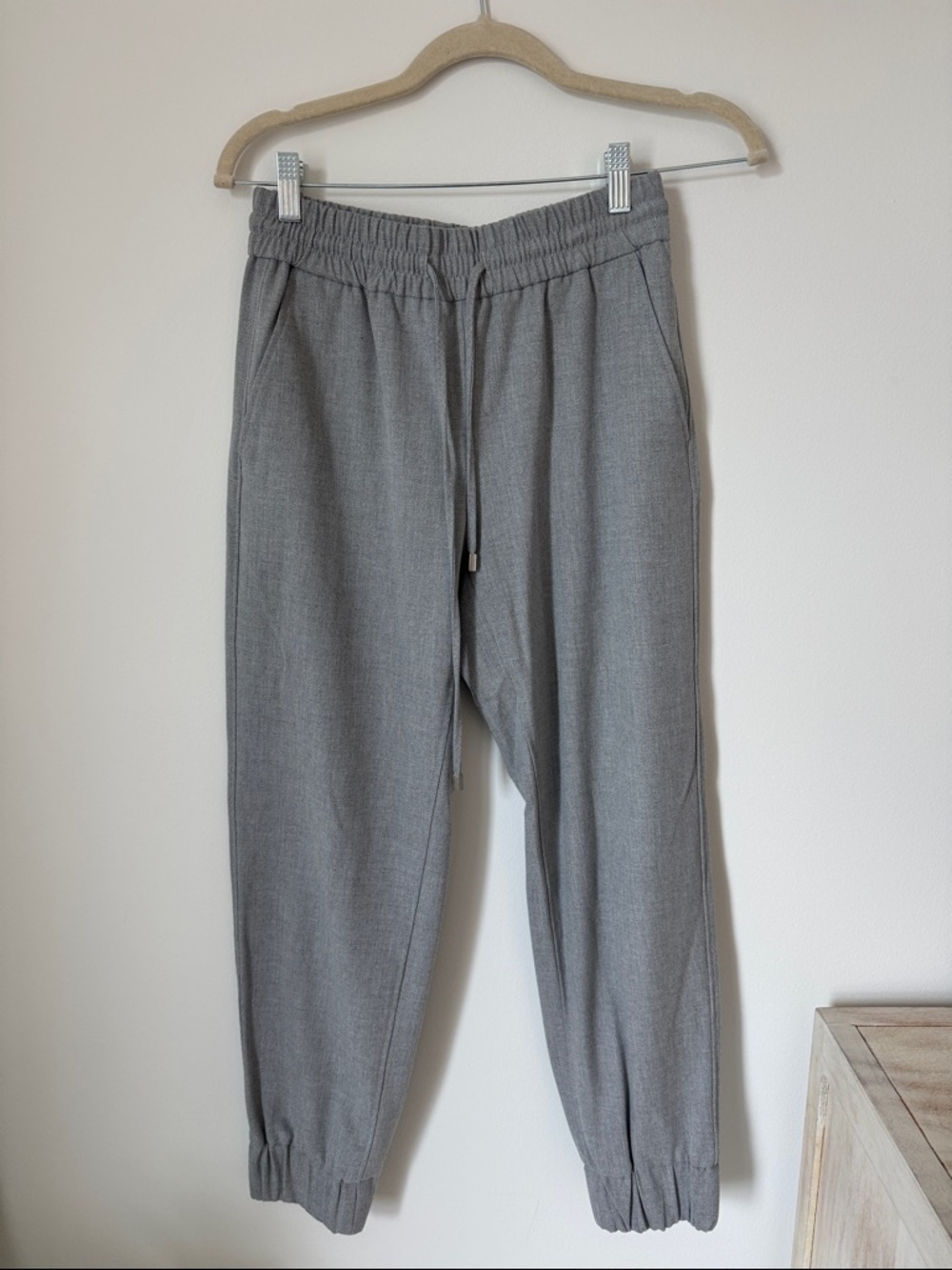 Zara Gray Drawstring Jogger Pants